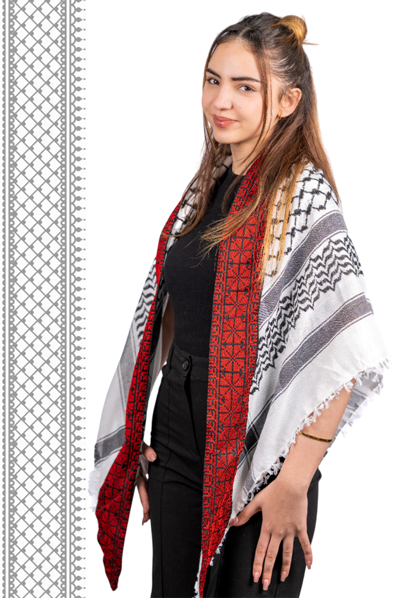 كوفية فلسطينية مطرزة